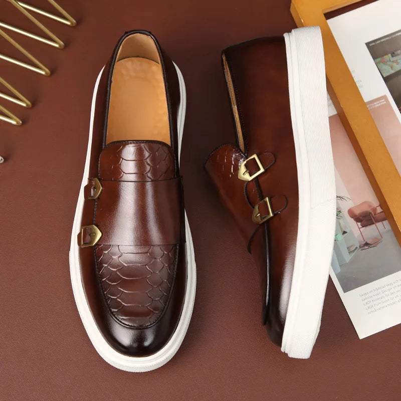 Men's Loafers Stylish Faux Leather Comfortable Shoes for Men
