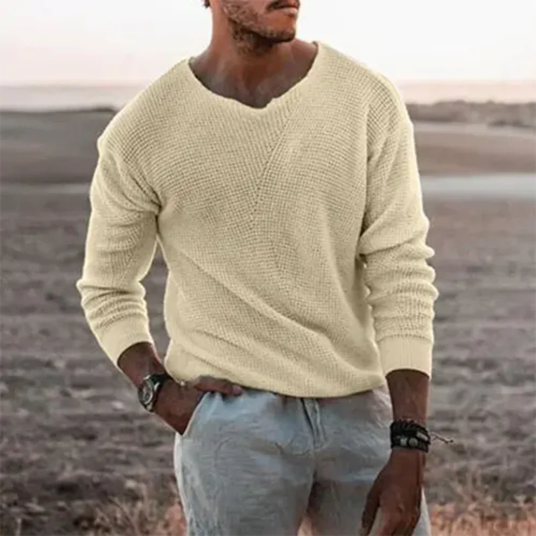 Men's Long Arm Pullover Warm Knitted