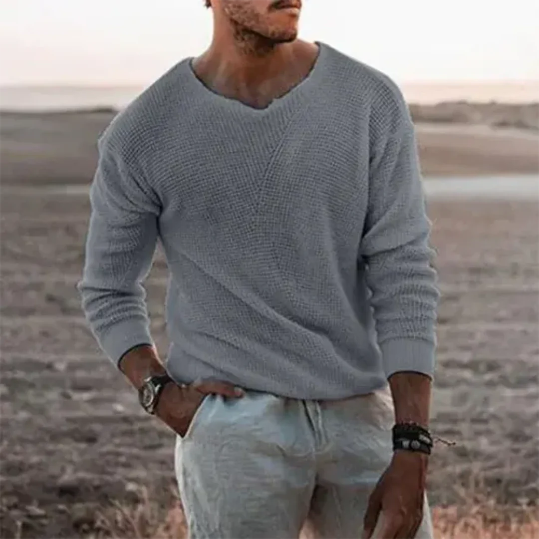 Men's Long Arm Pullover Warm Knitted