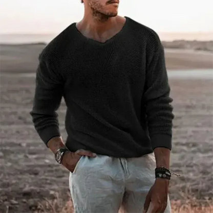Men's Long Arm Pullover Warm Knitted