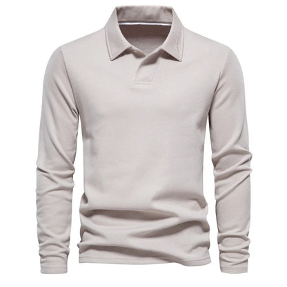 Men's Long-Sleeve Casual Lightweight Cotton Shirt