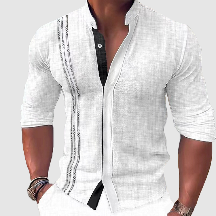 Men's Long-Sleeve Shirt Business Stylish