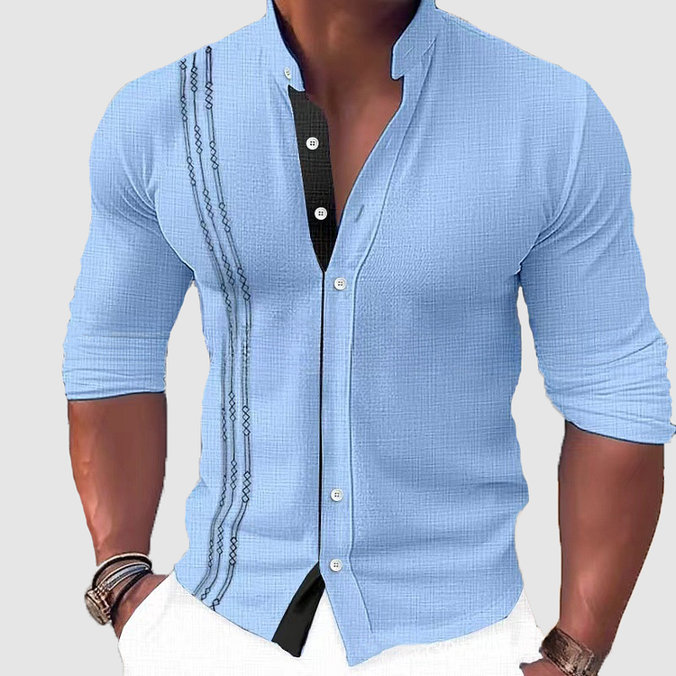 Men's Long-Sleeve Shirt Business Stylish