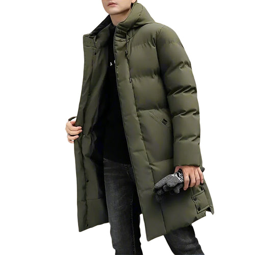 Men's Long Waterproof Jacket Modern Design