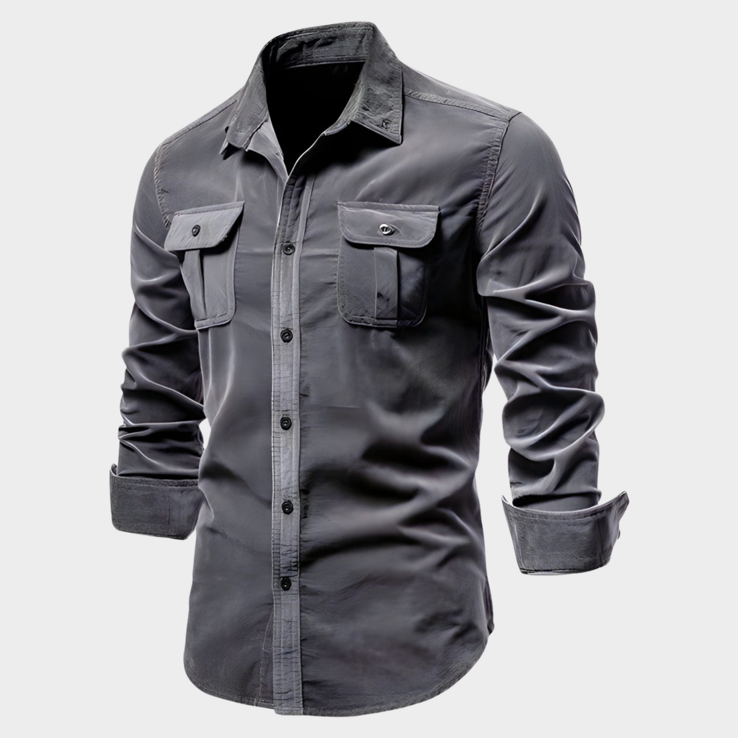 Men's Long-sleeved Polo Casual Style