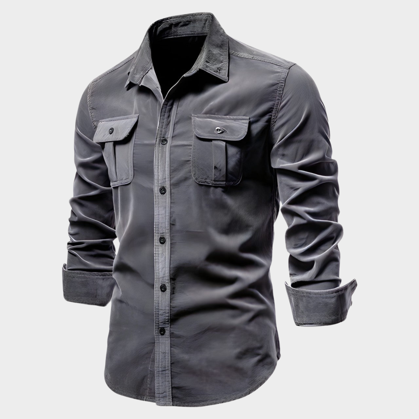 Men's Long-sleeved Polo Casual Style