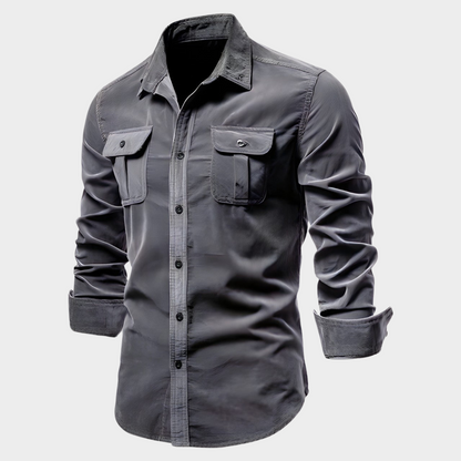 Men's Long-sleeved Polo Casual Style