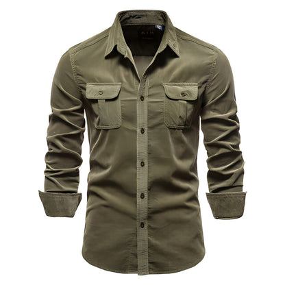 Men's Long-sleeved Polo Casual Style