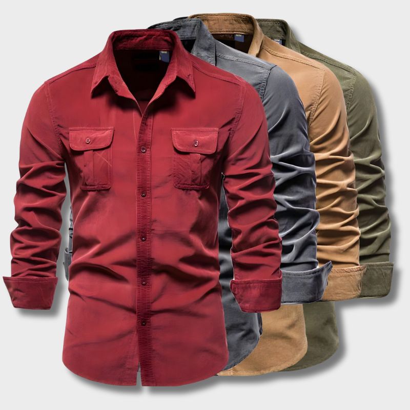 Men's Long-sleeved Polo Casual Style