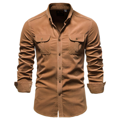 Men's Long-sleeved Polo Casual Style