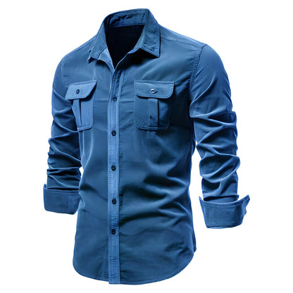 Men's Long-sleeved Polo Casual Style