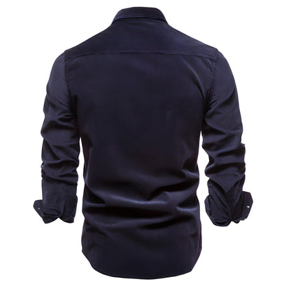 Men's Long-sleeved Polo Casual Style