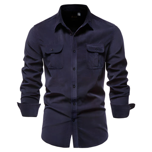 Men's Long-sleeved Polo Casual Style