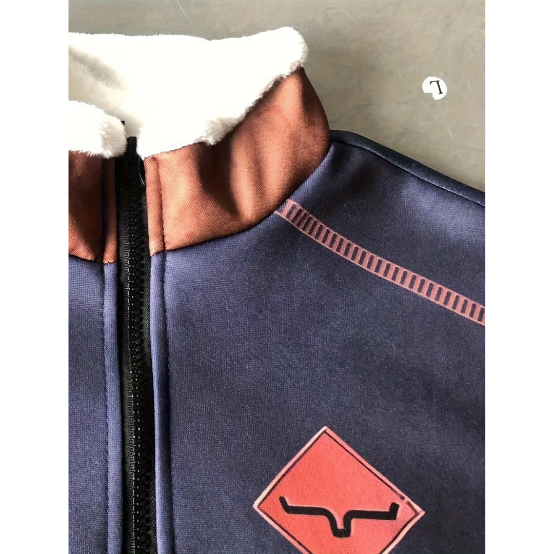 Men's Long-sleeved Pullover With Zipper