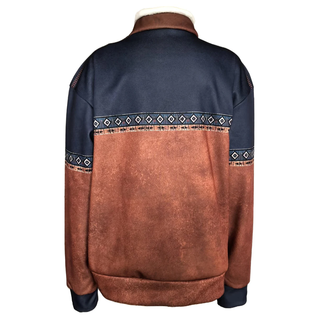 Men's Long-sleeved Pullover With Zipper