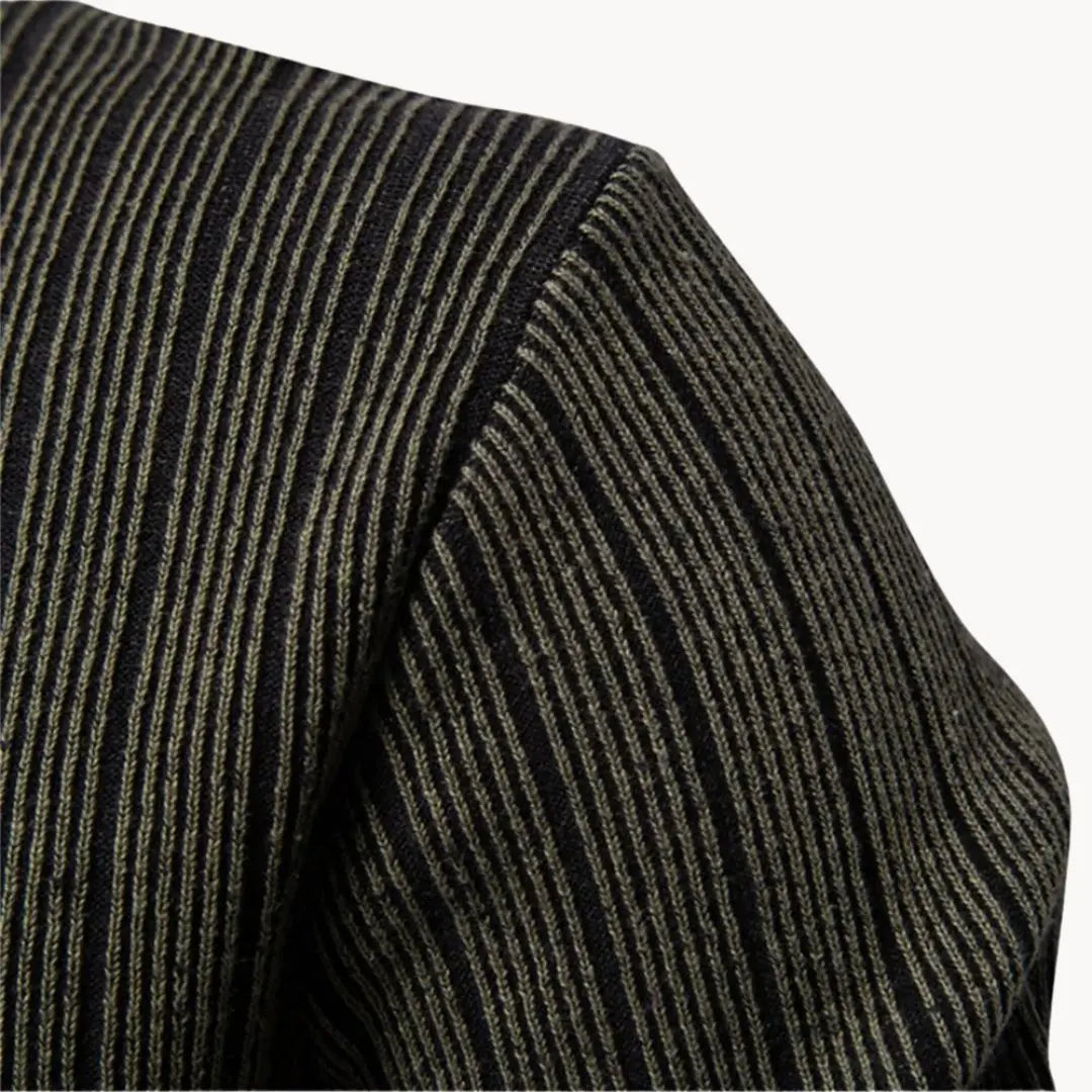 Men's Long-sleeved Striped Sweater