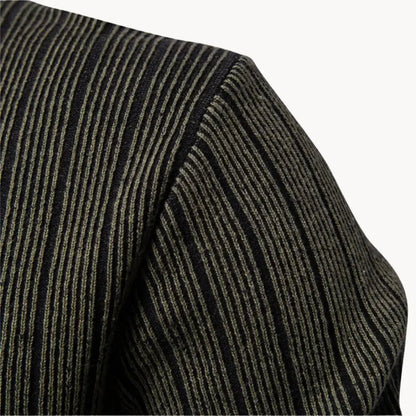Men's Long-sleeved Striped Sweater