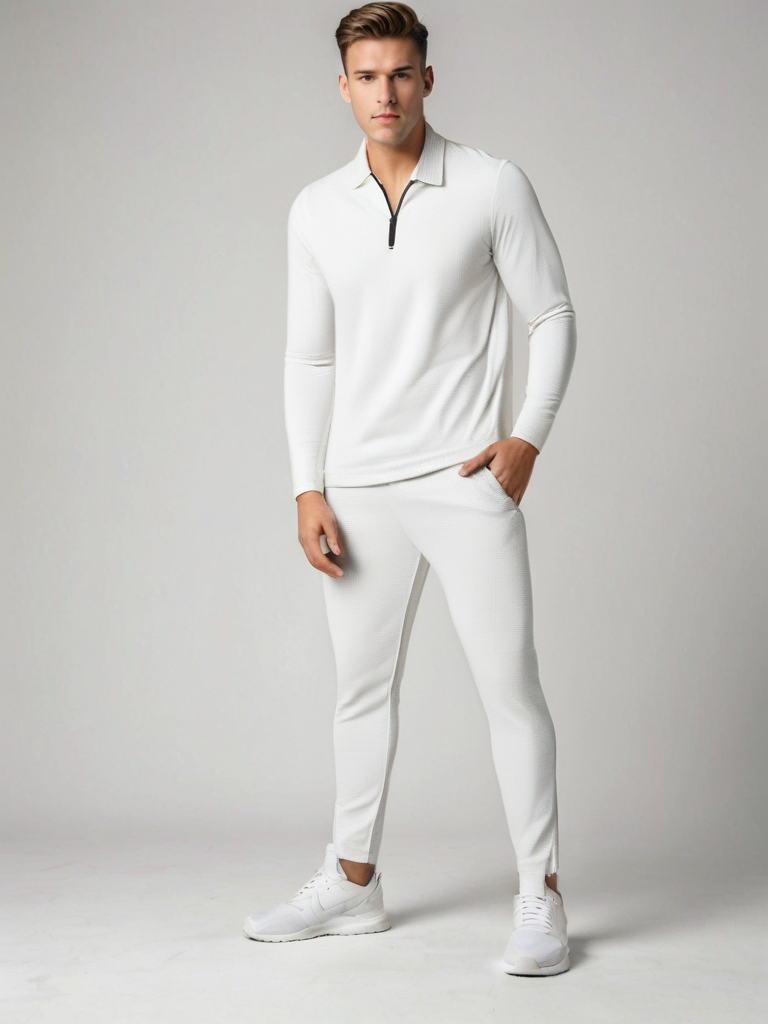 Men's Long-sleeved Zipped Tracksuit