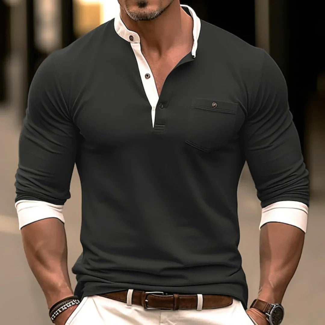 Men's Longsleeve Shirt Stylish Cotton Longsleeve