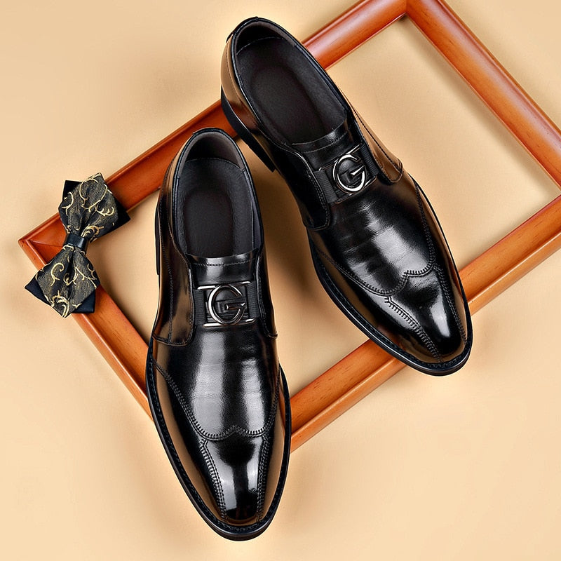 Men's Luxury Shoes Faux Leather Elegant Style