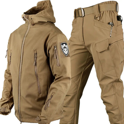 Men's Outdoor Jacket and Pants Wind- and Waterproof