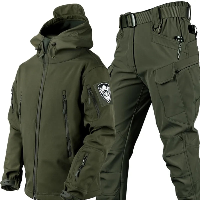 Men's Outdoor Jacket and Pants Wind- and Waterproof
