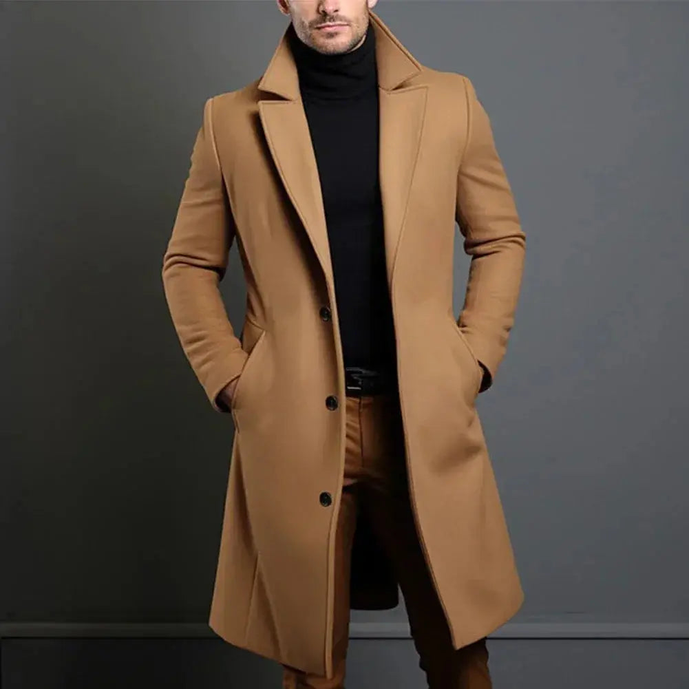 Men's Overcoat Classic Stylish for Business and Casual Occasions