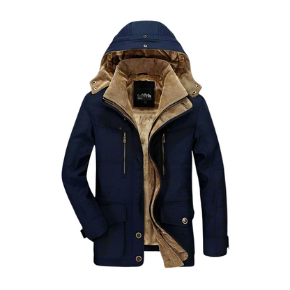 Men's Parka Insulated with fake fur lining