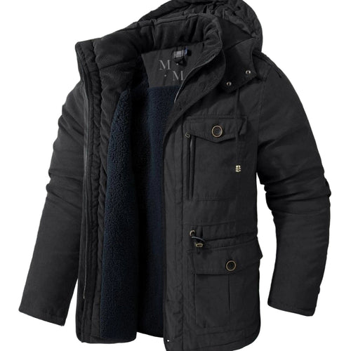 Men's Parka Jacket Insulated with Sherpa Lining