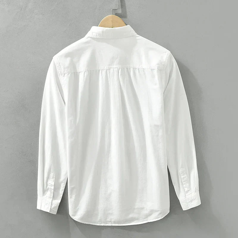 Men's Patchwork Casual Cotton Shirt Comfortable Fit