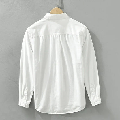 Men's Patchwork Casual Cotton Shirt Comfortable Fit