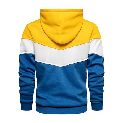 Men's Patchwork Fleece Hoodie