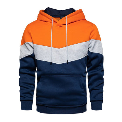 Men's Patchwork Fleece Hoodie