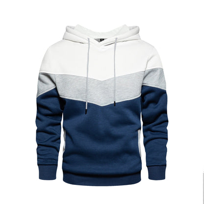 Men's Patchwork Fleece Hoodie