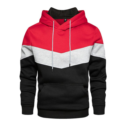 Men's Patchwork Fleece Hoodie