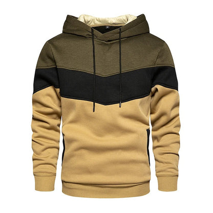 Men's Patchwork Fleece Hoodie