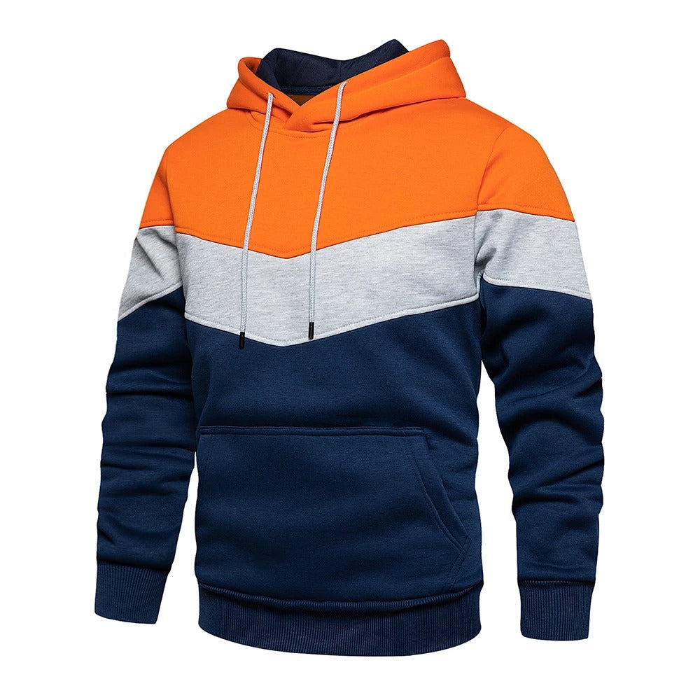 Men's Patchwork Fleece Hoodie