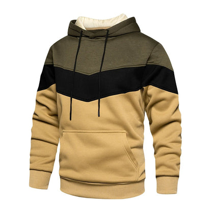 Men's Patchwork Fleece Hoodie