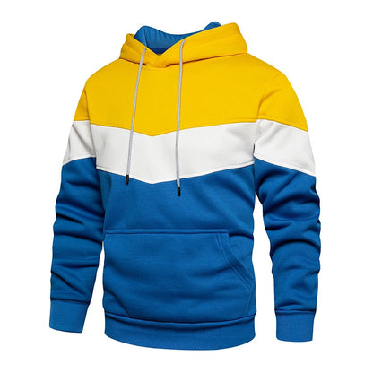 Men's Patchwork Fleece Hoodie