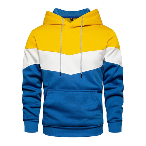 Men's Patchwork Fleece Hoodie