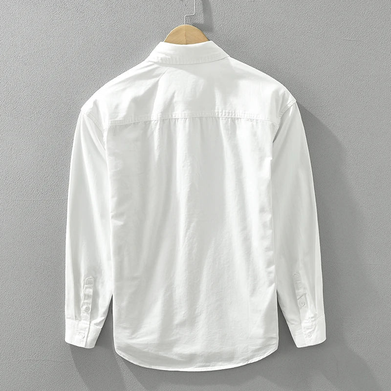 Men's Patchwork Modern Cotton Relaxed Fit Shirt