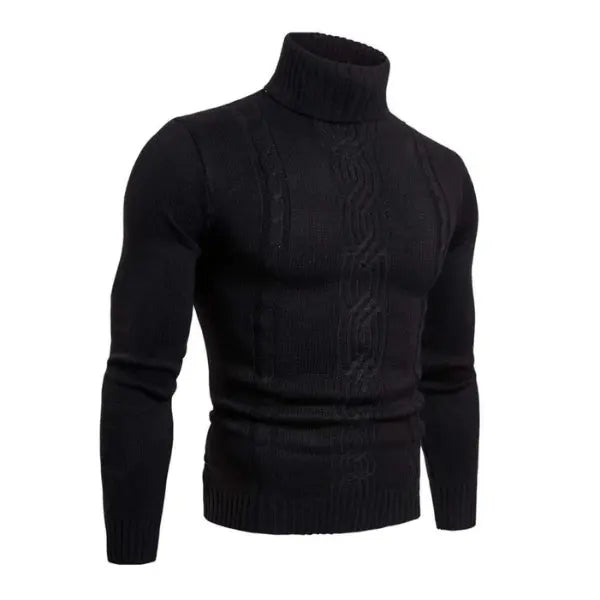 Men's Polo Cable Knit Style Casual and Formal