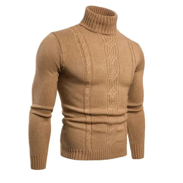 Men's Polo Cable Knit Style Casual and Formal