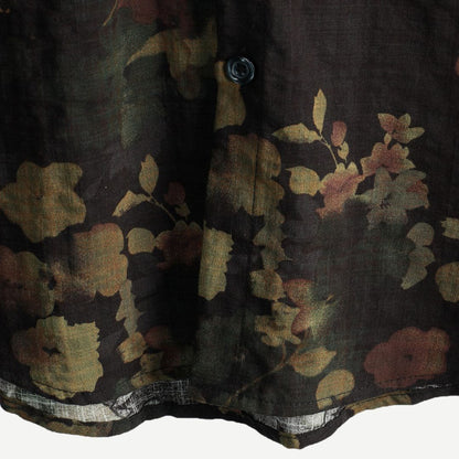 Men's Polo Lightweight Casual Vintage Floral Pattern