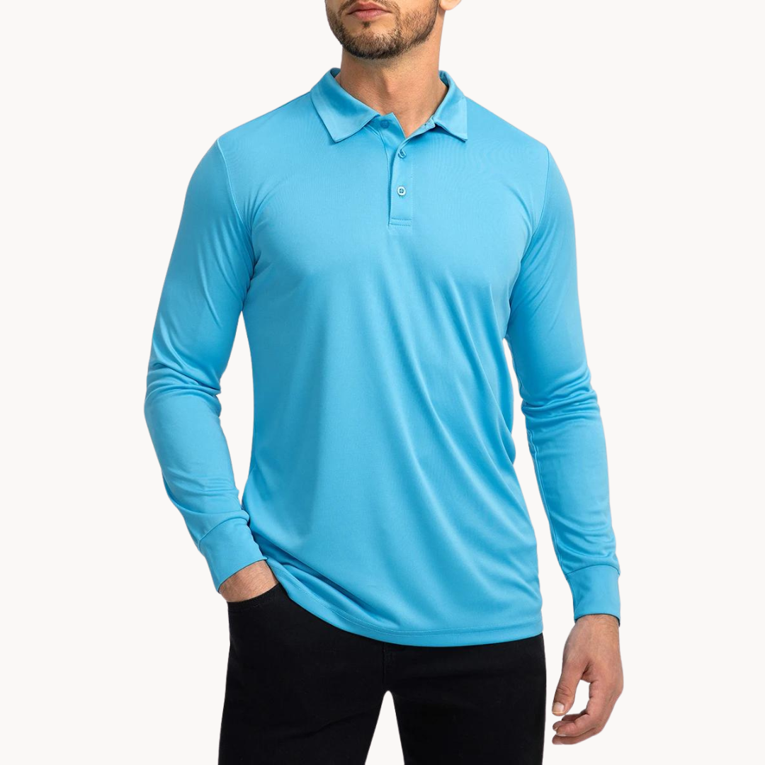 Men's Polo Shirt Classic Collar Breathable Stretch For Casual And Formal Occasions