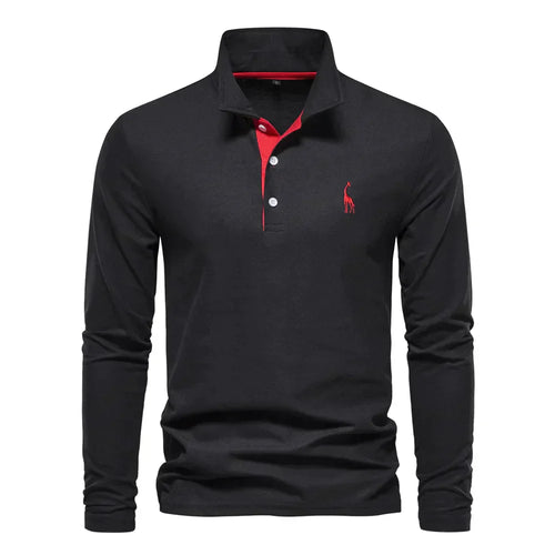 Men's Polo Shirt Long Arm Casual Cotton