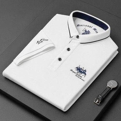 Men's Polo Shirt Modern Style Blend Fabric