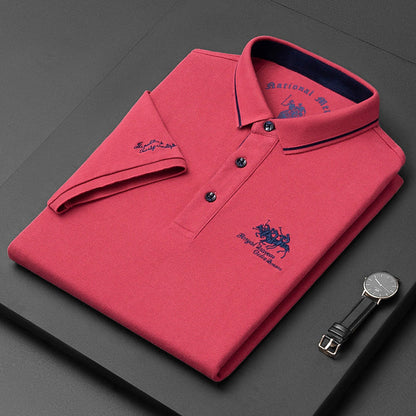 Men's Polo Shirt Modern Style Blend Fabric