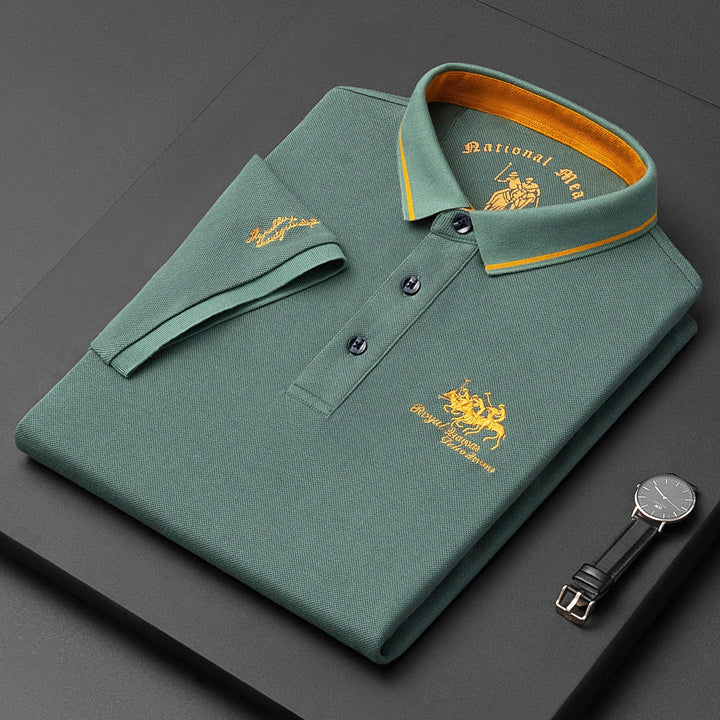 Men's Polo Shirt Modern Style Blend Fabric