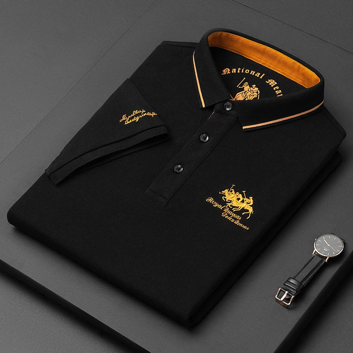 Men's Polo Shirt Modern Style Blend Fabric
